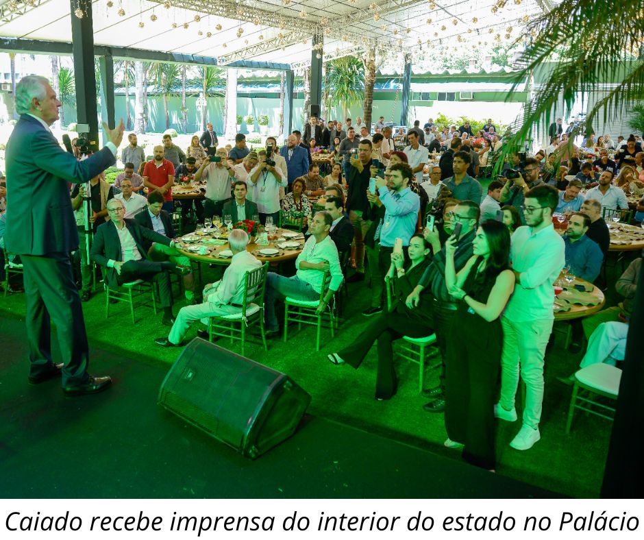 ​“O interior é a força do nosso estado”, afirma Caiado em encontro com jornalistas