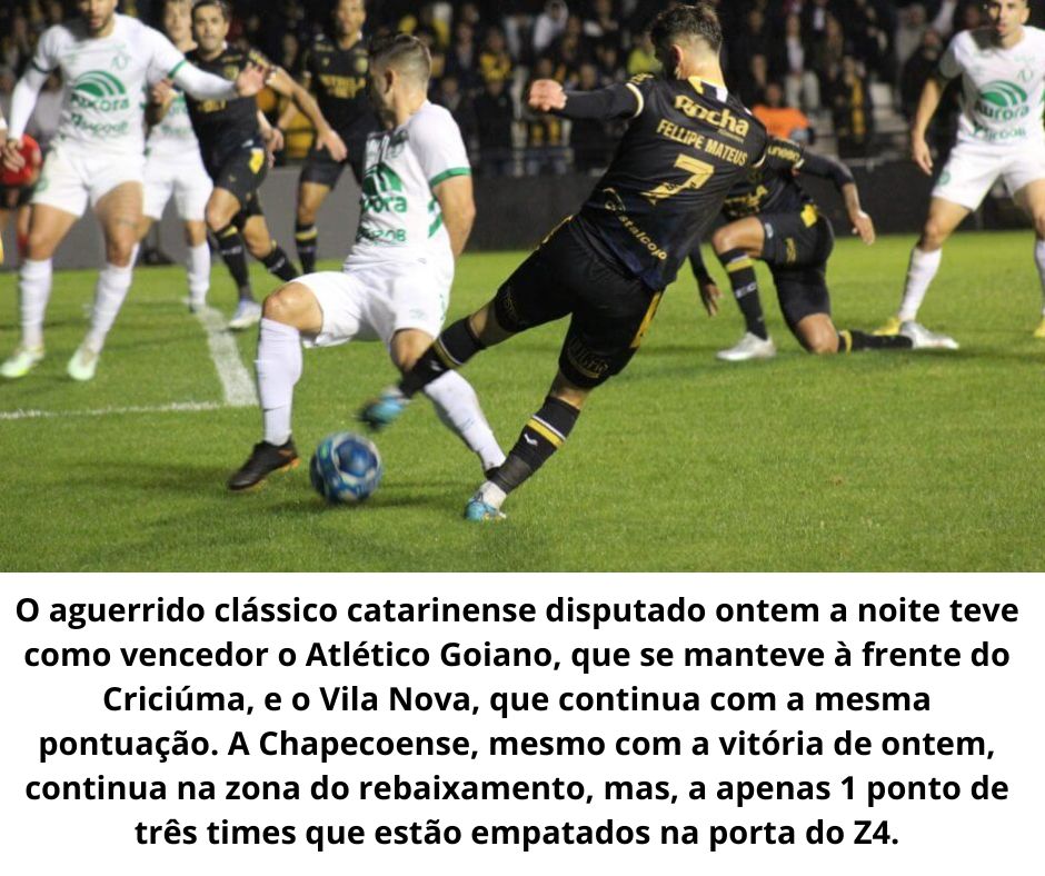 ​Goianos “vencem” o clássico catarinense